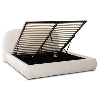 Ліжко двоспальне MEBEL ELITE ROSSO 160x200 см Кремовий фотографія