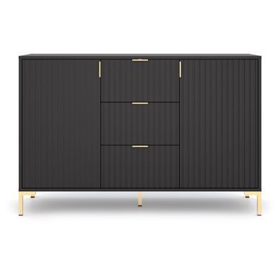 Комод MEBEL ELITE TORELLO 130 Черный фотография