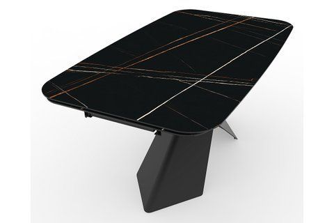 Стол Обеденный AVANGARD II NOIR LAURENT Signal 160(240)X95 Черный Мат / Черный Мат фотография