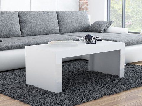 Журнальный столик TESS 120x60 Cama Белый Мат / Белый Глянец фотография