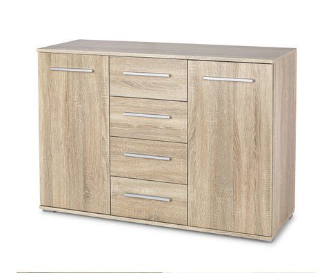 Комод LIMA KM-4&nbsp;Halmar 116x40 Дуб Сонома фотография