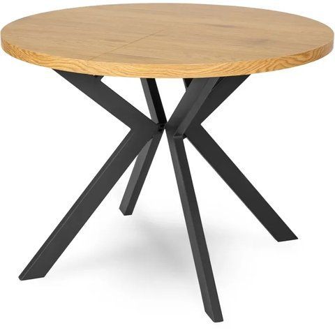 Стол раскладной круглый MEBEL ELITE LUKAS 100(250)х100 см Золотой дуб фотография