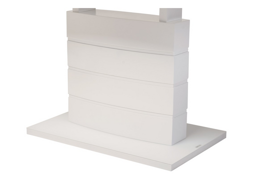 Стол раскладной TMM-50-1 VETRO 120x80 Белый Матовый фотография