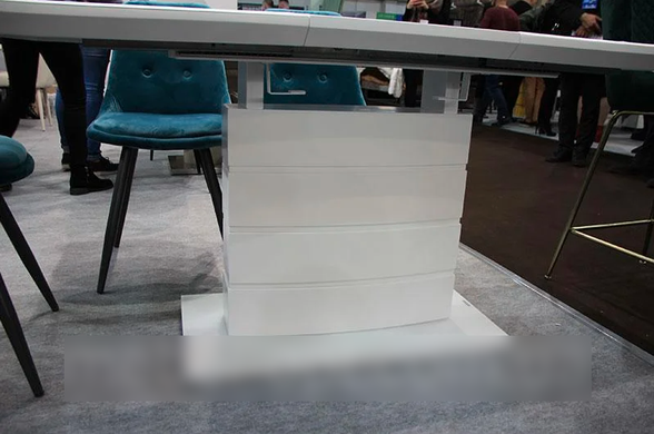 Стол раскладной TMM-50-1 VETRO 120x80 Белый Матовый фотография
