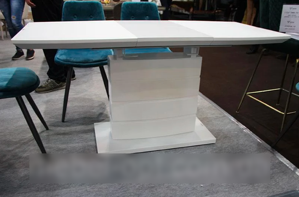 Стол раскладной TMM-50-1 VETRO 120x80 Белый Матовый фотография