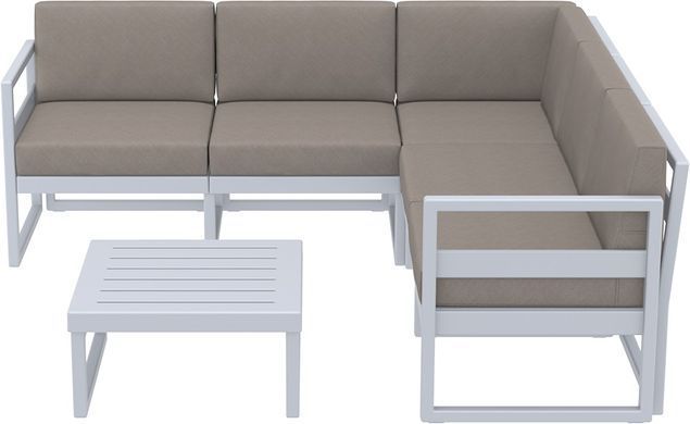 Комплект меблів для тераси Siesta Onto Mykonos Lounge Corner Set Gray Сірий