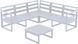 Комплект меблів для тераси Siesta Onto Mykonos Lounge Corner Set Gray Сірий