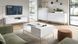 Комод високий Perfect Home Нова / Nova 2-дверний з золотими ніжками K104 Білий