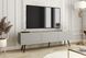 Тумба під телевізор Perfect Home Оро / Oro 3-дверна з чорними ніжками RTV175 Сірий