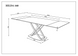 Стіл розкладний HILDA CERAMIC Intarsio 160(240)*90 білий мат/чорний