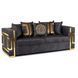 Диван MEBEL ELITE PALLAZO 3S Чорний