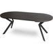 Стіл розкладний круглий MEBEL ELITE DORIAN 80(160)х80 см Чорний