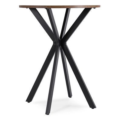 Стіл MEBEL ELITE LAUREN 60X60 Дуб рустик/ чорний фотографія