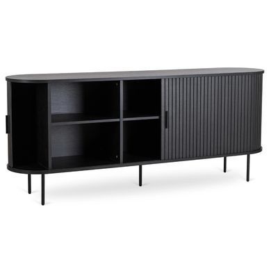 Комод MEBEL ELITE TRISH 180 Чорний фотографія