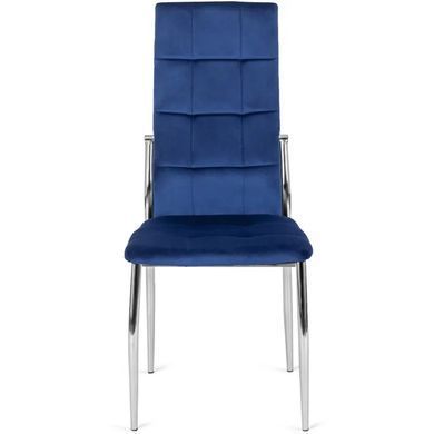 Стілець оксамитовий MEBEL ELITE MOLLY Velvet Темно-синій фотографія