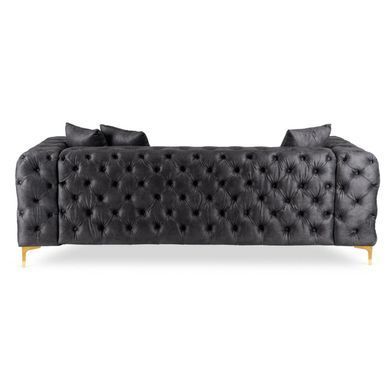 Диван MEBEL ELITE SORRENTO 3S Черный фотография