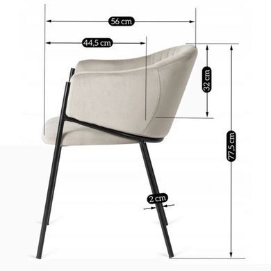 Стул MEBEL ELITE INNES 2 Серый фотография