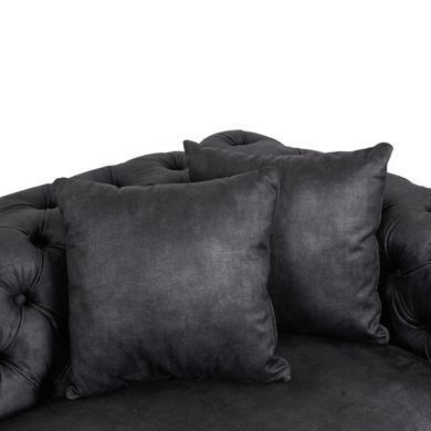 Диван MEBEL ELITE SORRENTO 3S Черный фотография