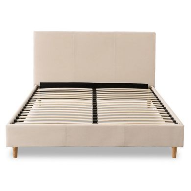 Ліжко двоспальне MEBEL ELITE KIOTO 140x200 см Беж фотографія