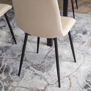 Стул бархатный MEBEL ELITE PERU Velvet, Бежевый фотография