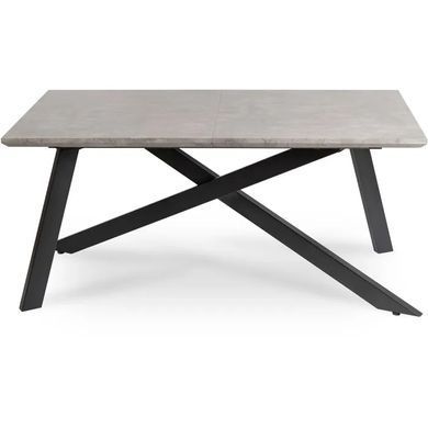 Стіл розкладний MEBEL ELITE HAMILTON 160(200)х90 Сірий бетон фотографія