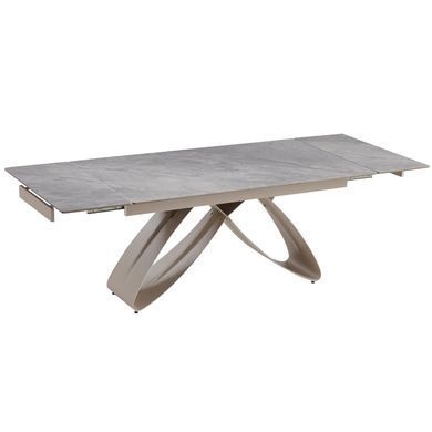 Стол раскладной MEBEL ELITE LUIGI 160(240)х90 см Серый мрамор/кашемир фотография