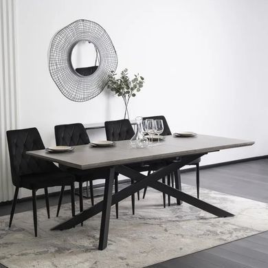 Стіл розкладний MEBEL ELITE HAMILTON 160(200)х90 Сірий бетон фотографія
