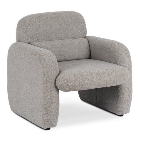 Крісло MEBEL ELITE TOGO Сірий Букле фотографія