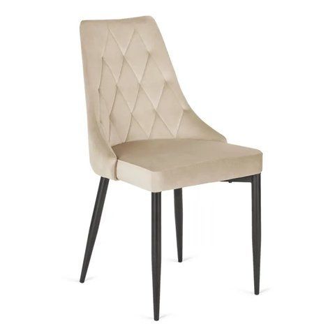 Стілець оксамитовий MEBEL ELITE CORK Velvet Екрю фотографія