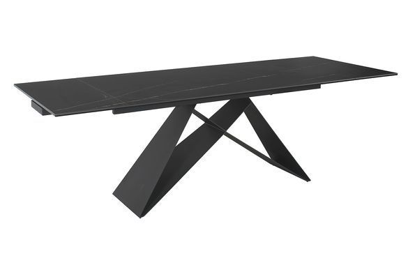 Стіл Обідній WESTIN CERAMIC Signal 160(240)X90 SAHARA NOIR / Чорний фотографія