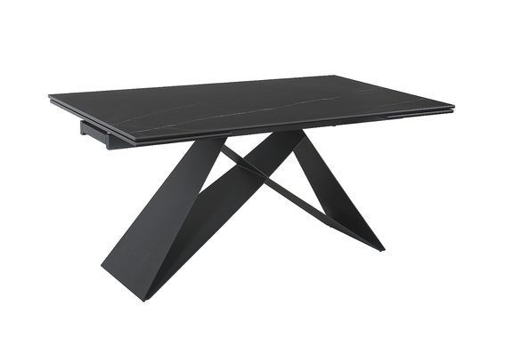 Стіл Обідній WESTIN CERAMIC Signal 160(240)X90 SAHARA NOIR / Чорний фотографія
