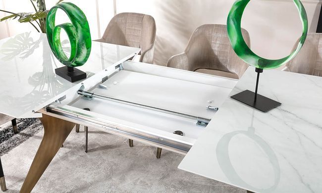 Стол раскладной Феникс Prestol 180(220)x90 Белый фотография