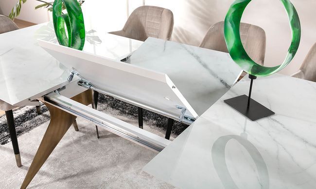 Стол раскладной Феникс Prestol 180(220)x90 Белый фотография
