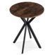 Стіл MEBEL ELITE LAUREN 60X60 Дуб рустик/ чорний