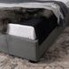 Кровать двуспальная бархатная 140x200 MEBEL ELITE MARI Velvet Серый
