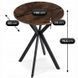 Стіл MEBEL ELITE LAUREN 60X60 Дуб рустик/ чорний