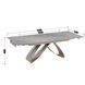 Стол раскладной MEBEL ELITE LUIGI 160(240)х90 см Серый мрамор/кашемир