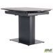 Стол раскладной Billy anthracite AMF 120(180)X90 сeramics Calacatta nero