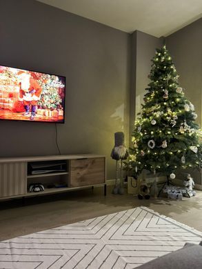 Тумба під телевізор Perfect Home Рейв / Rave 2-дверна 2D/153 Беж/вікінг фотографія
