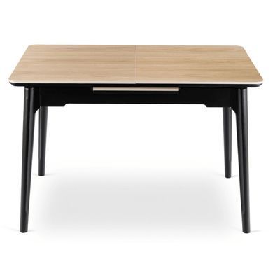 Стіл розкладний MEBEL ELITE SAMER 120(160)х80 см Дуб /Чорний фотографія