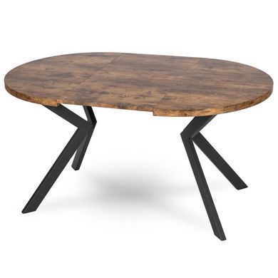 Стол раскладной круглый MEBEL ELITE DORIAN 80(160)х80 см Дуб рустик фотография