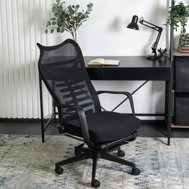 Стілець офісний обертовий MEBEL ELITE ACTON Чорний фотографія