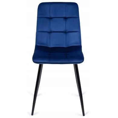 Стілець оксамитовий MEBEL ELITE PERU Velvet, Синій фотографія
