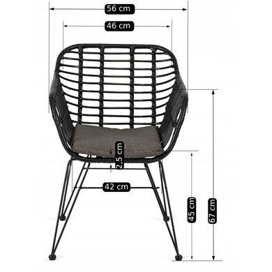Стілець MEBEL ELITE MUSA Чорний фотографія
