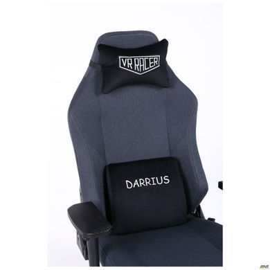 Комп'ютерне крісло VR Racer Textile Darrius Чорний фотографія