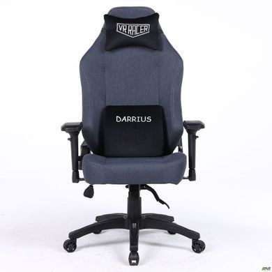 Комп'ютерне крісло VR Racer Textile Darrius Чорний фотографія