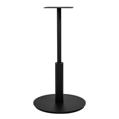 Стіл Ibiza R light Lovko 60x60 Чорний метал/білий фотографія