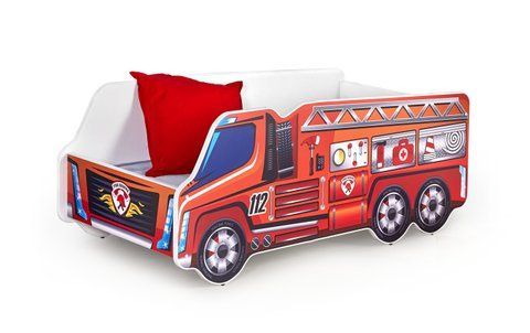 Ліжко дитяче FIRE TRUCK Halmar 74x148 фотографія