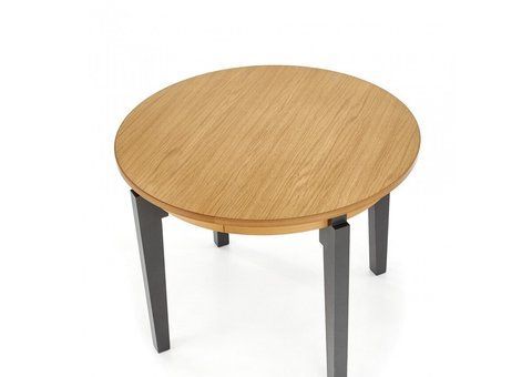 Стол раскладной SORBUS Halmar 100/200x100 Дуб / Графит фотография