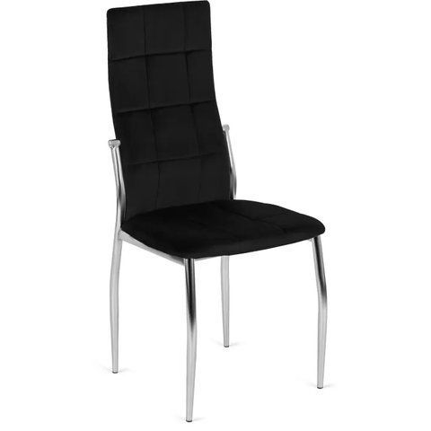 Стілець оксамитовий MEBEL ELITE MOLLY Velvet Чорний фотографія